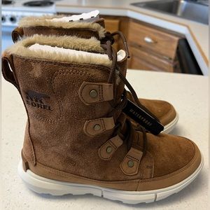 Sz 6 Wmn SOREL Explorer II Joan Waterproof Faux
Fur Lined Boot Velvet Tan Fawn